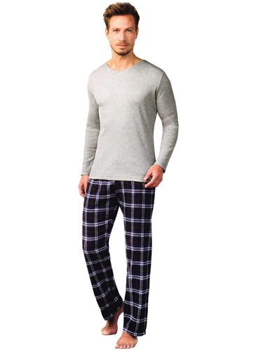 Ronley herren flanell pyjama - herren,