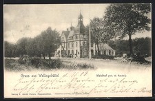 Hamburg-Wellingsbüttel, Gasthaus Waldhof v. W. Randel, Ansichtskarte 1902 