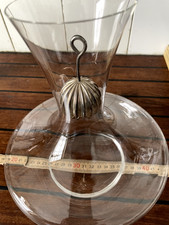 Weinkaraffe / Dekanter mit Belüfter/Aerator  (Silver Plated)