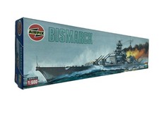Airfix Schlachtschiff Bismarck Schiff 1:600 04204 ungeprüft Militär Modellbau