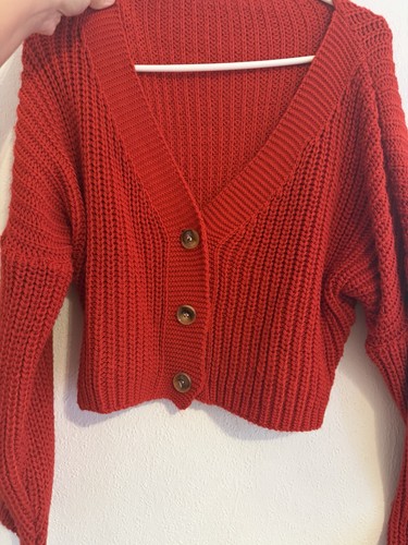 Bolero rot strickpulli l - gr.,