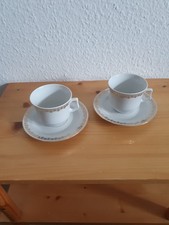 2 Sammeltassen DDR Kaffeetassen Ilmenau Graf von Henneberg Porzellan ca:150ml 