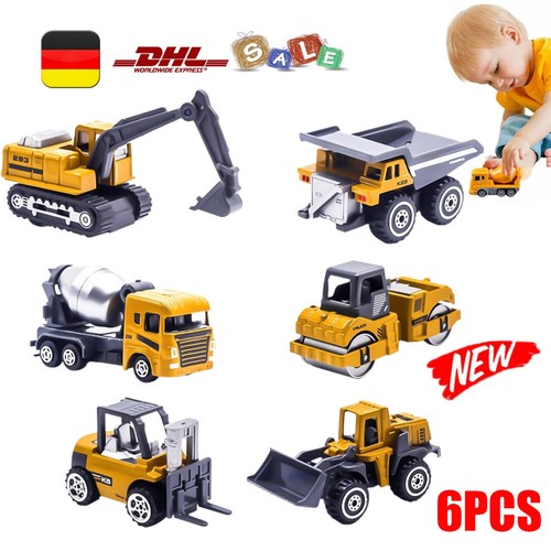6stk baustellen fahrzeuge - 6stk,