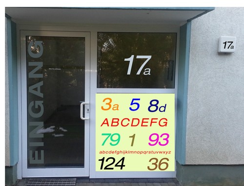Hausnummer xxl eingangstür - hausnummer,