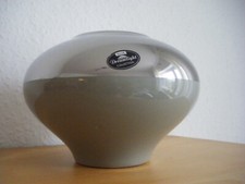 Gilde Dreamlight Collection Keramik Vase Blumenvase grau / silber wie neu