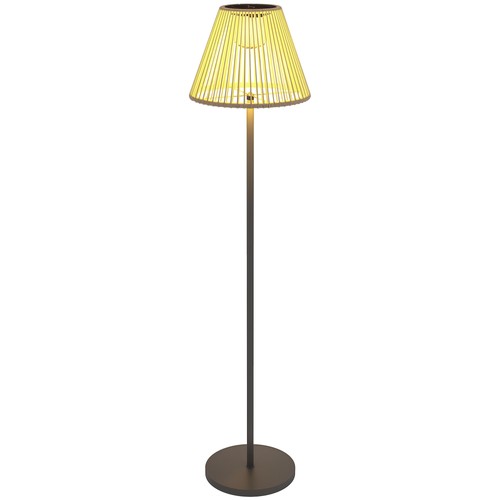 Solar stehlampe rattan - solar,
