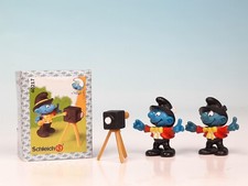 SCHLEICH  Superschlumpf 40217  Schlumpf Fotograf  SCHWARZE Hutfeder  RARR