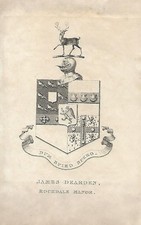 Original Kupferstich-Wappen