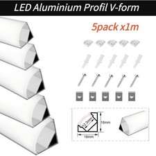 LED Aluprofil 5x1m LED V Alu