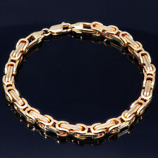 Königsarmband Armband MASSIVE OPTIK 585er 14K ECHT GOLD 22cm 5,5mm NEU SCHMUCK