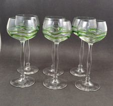 6 Jugendstil Weingläser von
