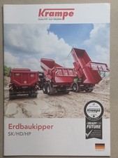 KRAMPE SK HD HP Erdbaukipper Muldenkipper Halfpipe Kipper Prospekt Traktor