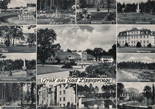 Gruß aus bad - s/w,