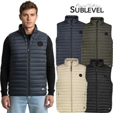 Sublevel Steppweste Leichte Bodywärmer Outdoor Weste Übergangsjacke mit Stehkrag