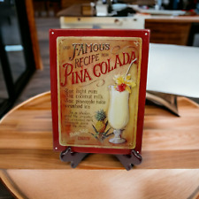 Vintage Blechschild Cocktail Pina Colada Nostalgie Deko 1045