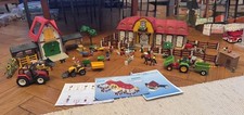 PLAYMOBIL Reiterhof 5221 +  6251 (Erw.)+ Bauernhof 4490 + 4492 plus Trecker uvm.