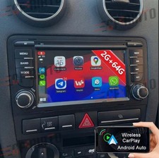 Für Audi A3 8P 2003-2012 Autoradio Android 15 GPS NAVI WIFI BT Apple Carplay 64G