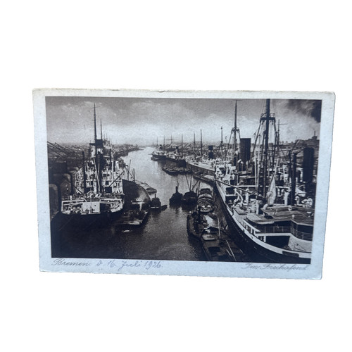 Postkarte bremen freihafen - ak,