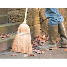 Sorgobesen 5x genäht Reisstrohbesen Straßenbesen  Reisstroh Sorgobesen 120cm