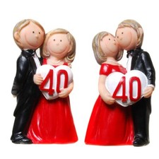 Rubinhochzeit Brautpaar mit