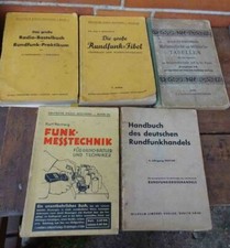 5 x  Buch  Rundfunkhandel-Rundfunkfibel- Funk Messtechnik