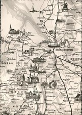 Bremerhaven Landkarte Nord-West-Deutschland