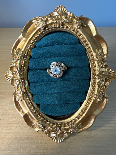 Vintage 14k gold aquamarin - vintage,