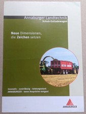 ANNABURGER HTS Abschiebewagen Prospekt Traktor Bulldog Schlepper