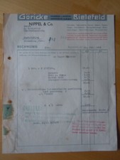  RECHNUNG 1942  GÖRICKE