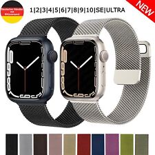 Magnet Armband Milanaise für Apple Watch 1-6 7 8 9 10 SE ULTRA Edelstahl iWatch