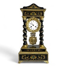 Biedermeier Uhr Portaluhr Tischuhr Kaminuhr Rarität ca 70 cm