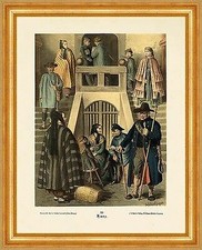 Harz Männer Frauen Umhang Uniform Bürger Kind Trachten Albert Kretschmer 025