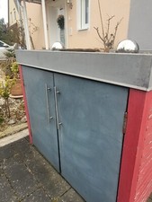 Tonnenhaus für 2x80 Liter Tonnen, 1,5 x 0,7 x 1,20 (L, B, H) weinrot bzw. braun