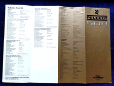 Peugeot 504 Preisliste 7.1977