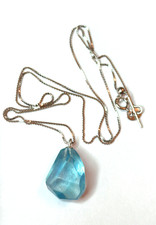 Kette Anhänger Aquamarin 925