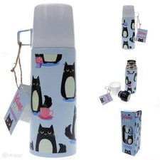Flasche aus Edelstahl Feline Fine Cat Katze Design 350ml Thermoskanne