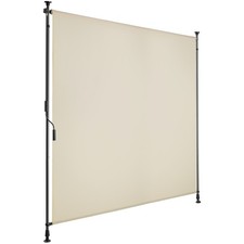 Klemmmarkise Taija mit Handkurbel Klemmmarkise Balkonmarkise beige B-Ware