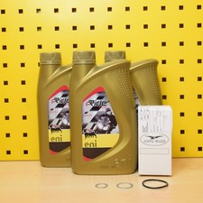 Ölwechselset für Moto Guzzi V7 V85 V9 Original Ölfilter Öl Agip eni i-Ride 10W60