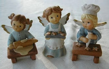 3 Goebel ENGEL Nina & Marco Engelbäckerei Figuren