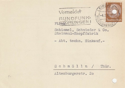 Leipzig postkarte 1939 j - postkarte, 1939,