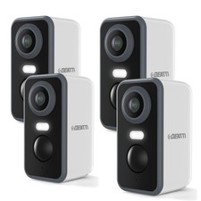 4PCS 3MP FUNK ÜBERWACHUNGSKAMERA WIFI IP KAMERA WLAN AUßEN PIR Bewegungsmelder