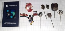 Konvolut Pins und Anstecknadeln  Pin Fahne Coca Cola Disney Micky Maus