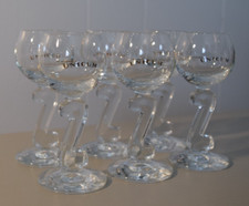 6 Unicum Zwack Stielgläser bauchig Kräuterlikör Schnaps Glas Bar RAR SELTEN !