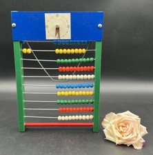 Originaler DDR Rechenrahmen Rechenschieber Perlen Zählrahmen #KA238