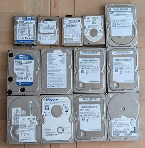 Konvolut hdd 13x festplatten - -,