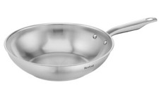 Tefal E4921925 Edelstahl Wokpfanne Virtuoso 28 cm unbeschichtet Wok