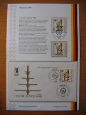 Berlin Mi 643 Ersttags-Sammelblatt ETSB 5c/1981 : Optische Instrumente Mikroskop