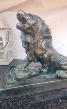 Bronzestatue Auguste Rodin, Der Weinende Löwe