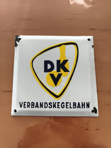 Emailleschild ddr dkv - ddr,