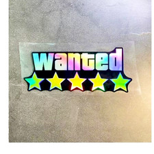 Wanted Auto Aufkleber Sticker
